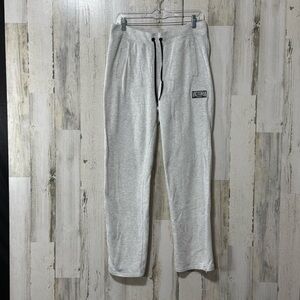 Victoria's Secret Heather Gray Lightweight Sweatpants Sweats Zipper Ankle